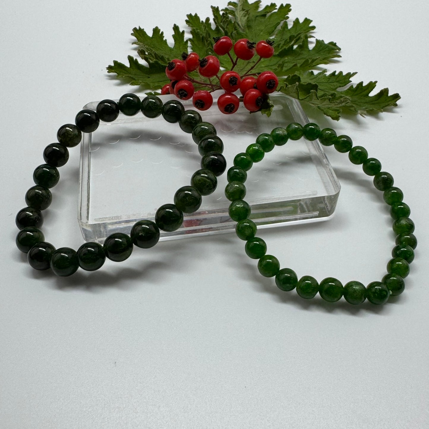 Diopside Bracelet – Unique Statement Gemstone Accessory - (A Quality)