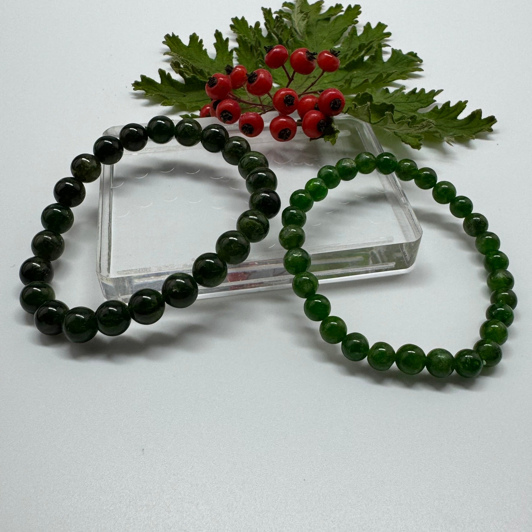 Diopside Bracelet – Unique Statement Gemstone Accessory - (A Quality)