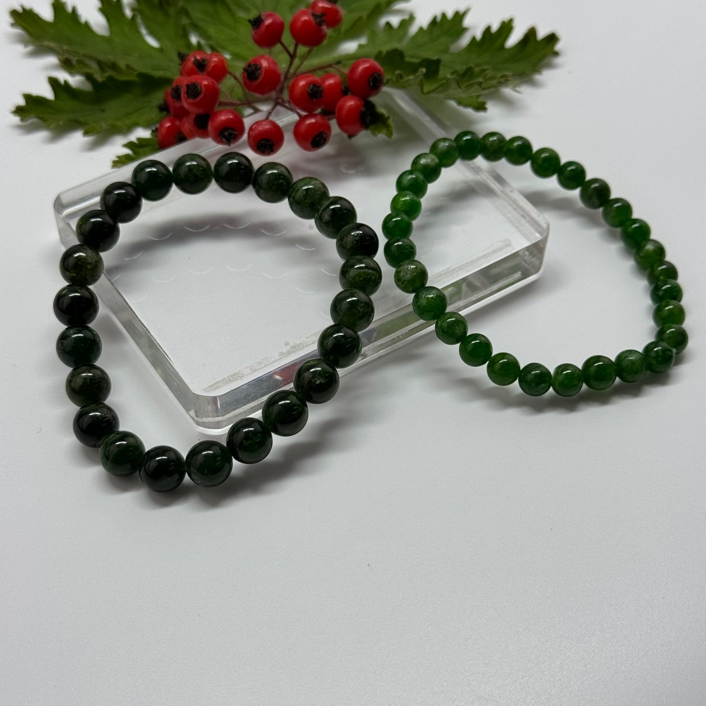 Diopside Bracelet – Unique Statement Gemstone Accessory - (A Quality)