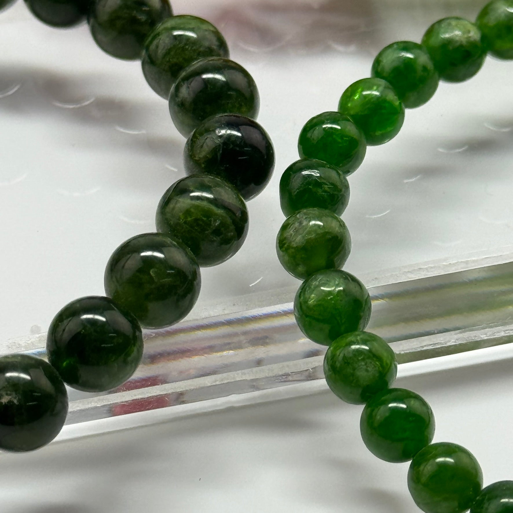 Diopside Bracelet – Unique Statement Gemstone Accessory - (A Quality)