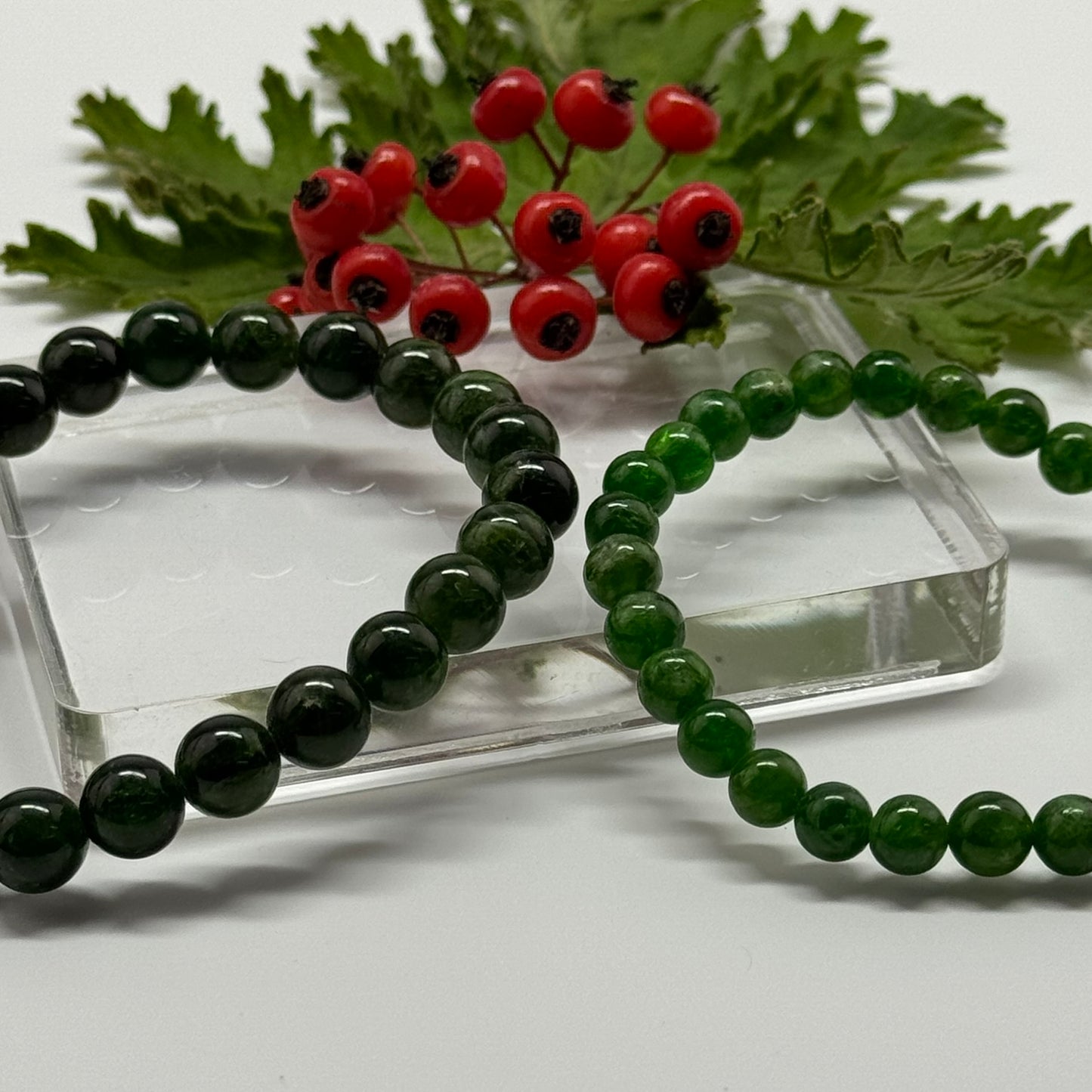 Diopside Bracelet – Unique Statement Gemstone Accessory - (A Quality)