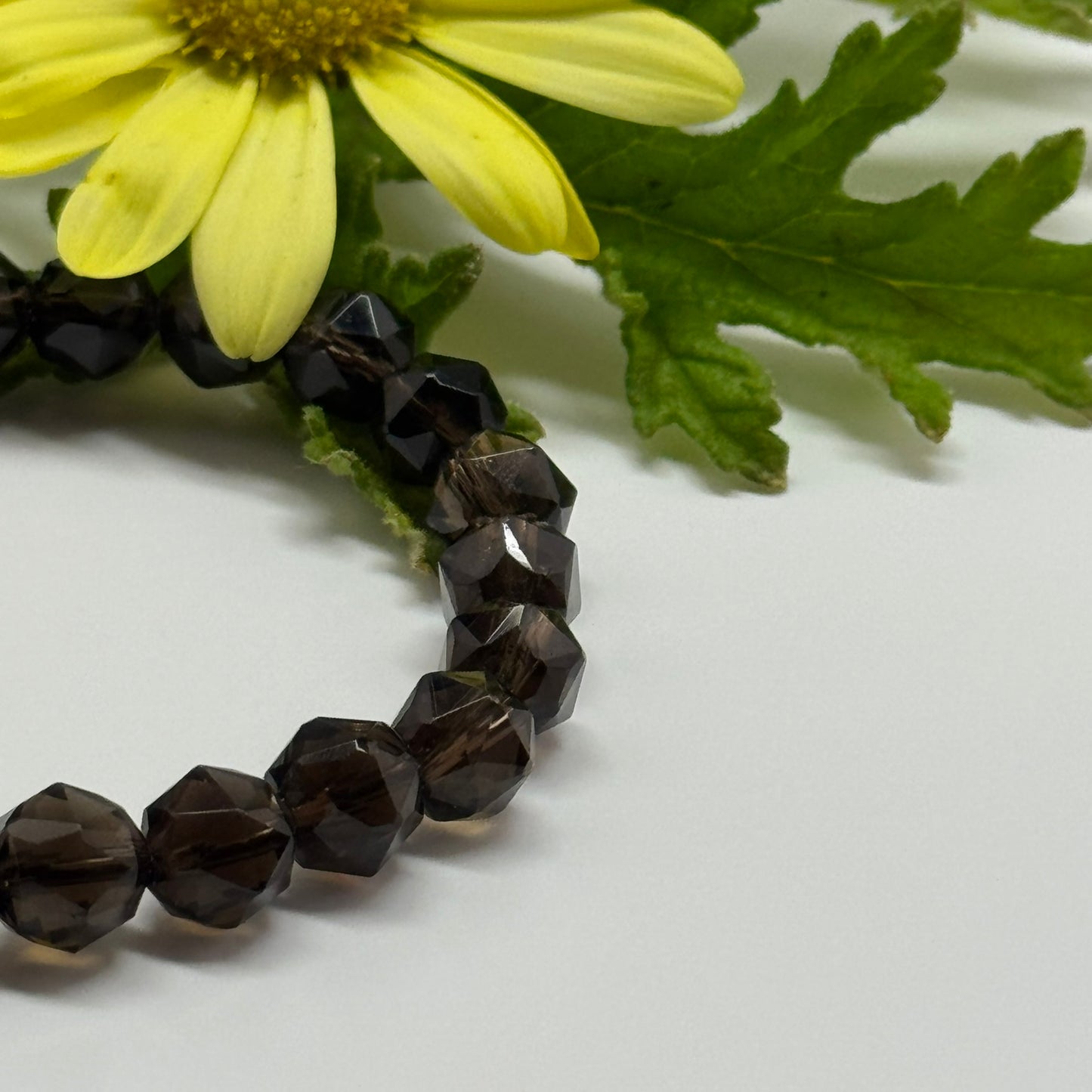 Smoky Quartz Diamond Cut Bracelet – Natural Brown Gemstone Jewelry for Energy & Style - (AAA Quality)