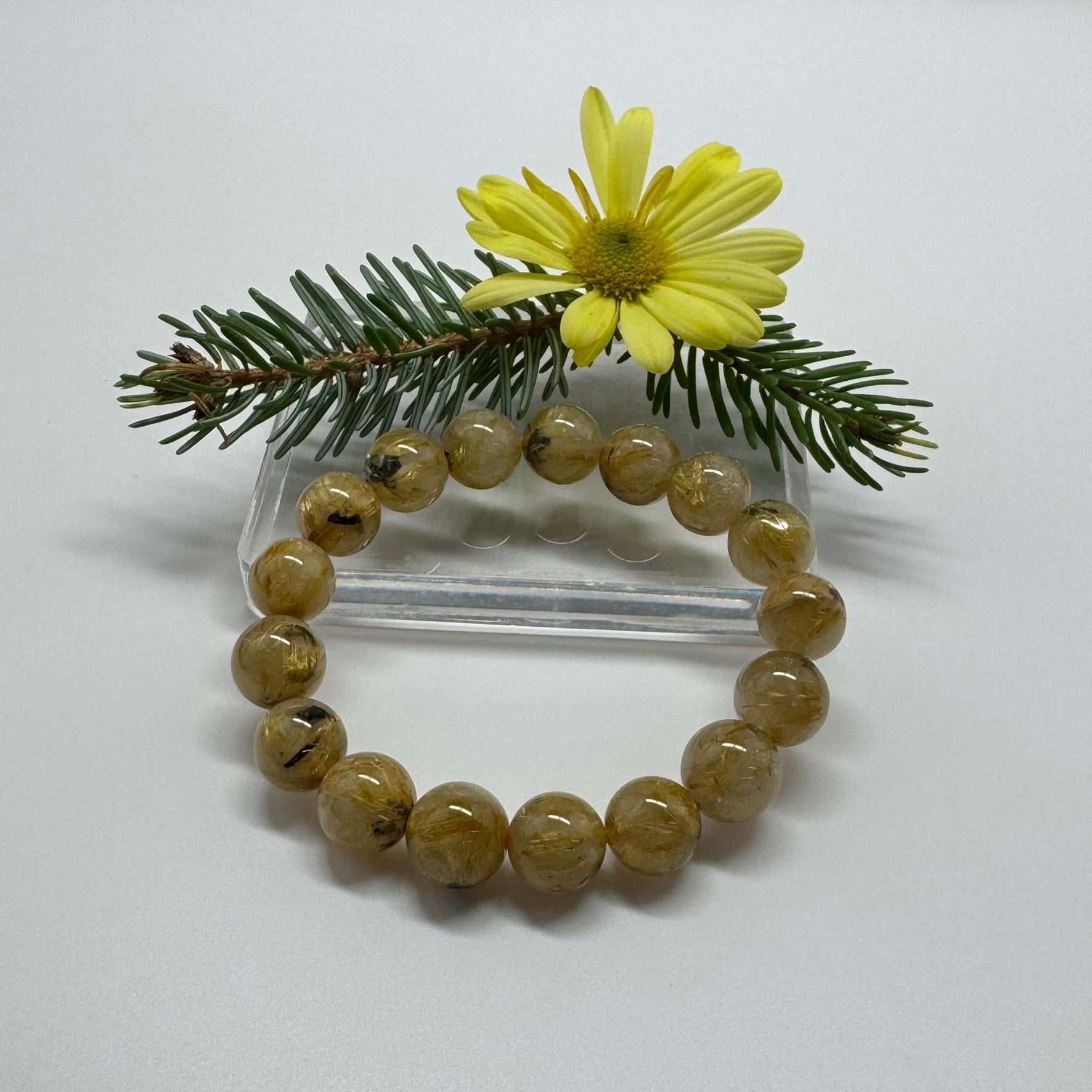 Golden Rutilated Quartz Bracelet – Premium Quality Natural Stone Accessory
