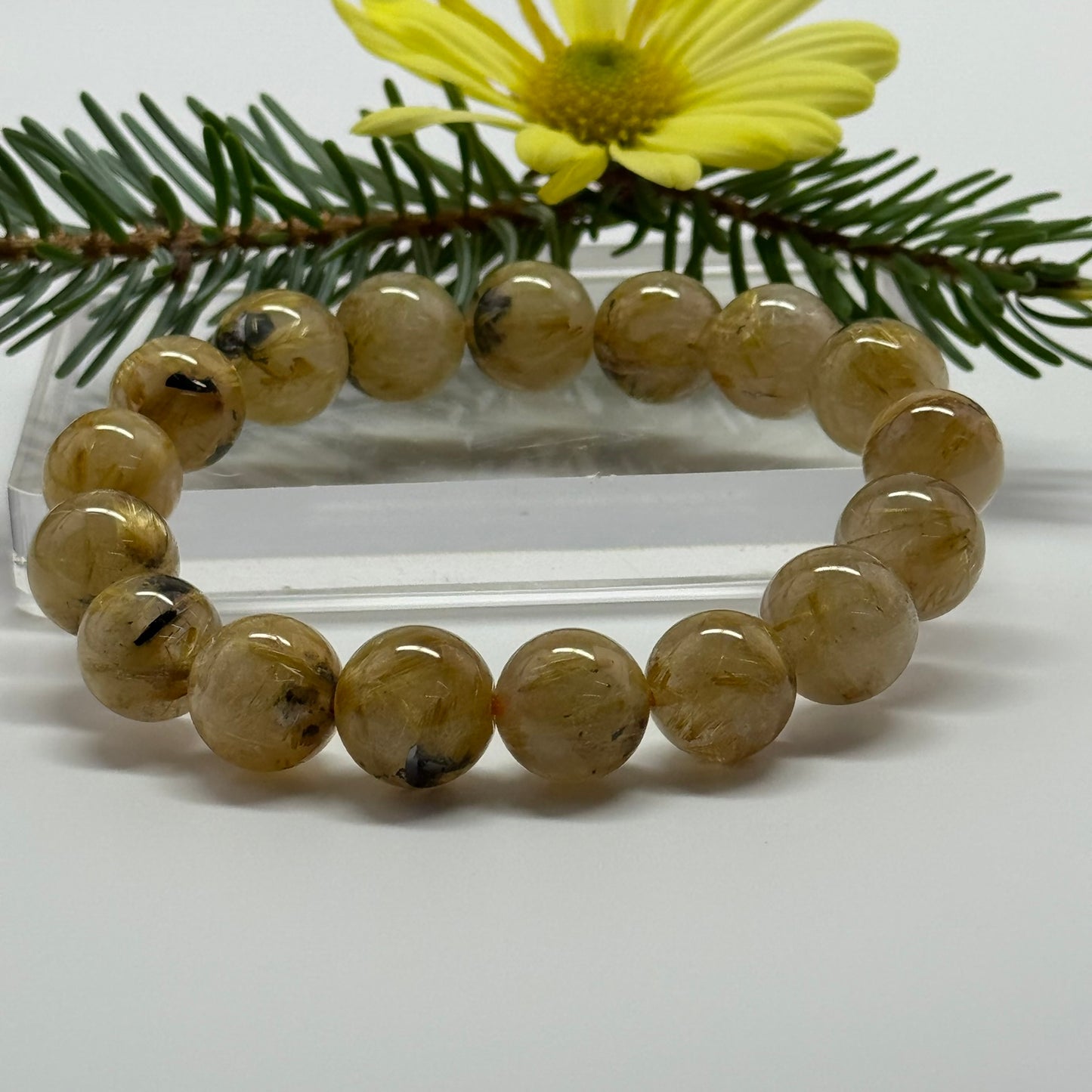 Golden Rutilated Quartz Bracelet – Premium Quality Natural Stone Accessory