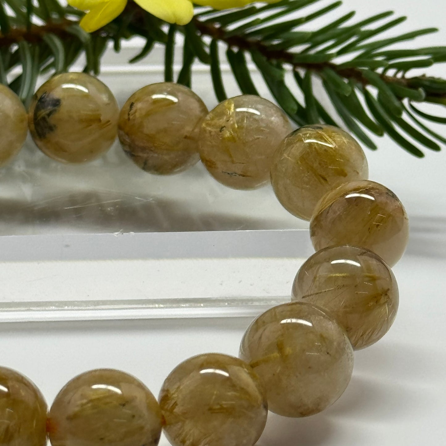 Golden Rutilated Quartz Bracelet – Premium Quality Natural Stone Accessory
