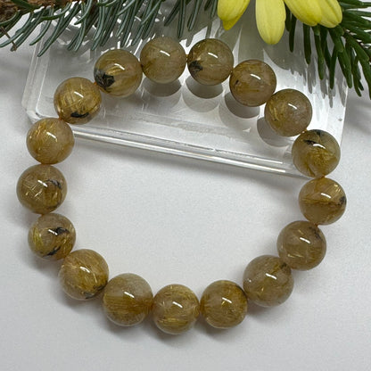 Golden Rutilated Quartz Bracelet – Premium Quality Natural Stone Accessory