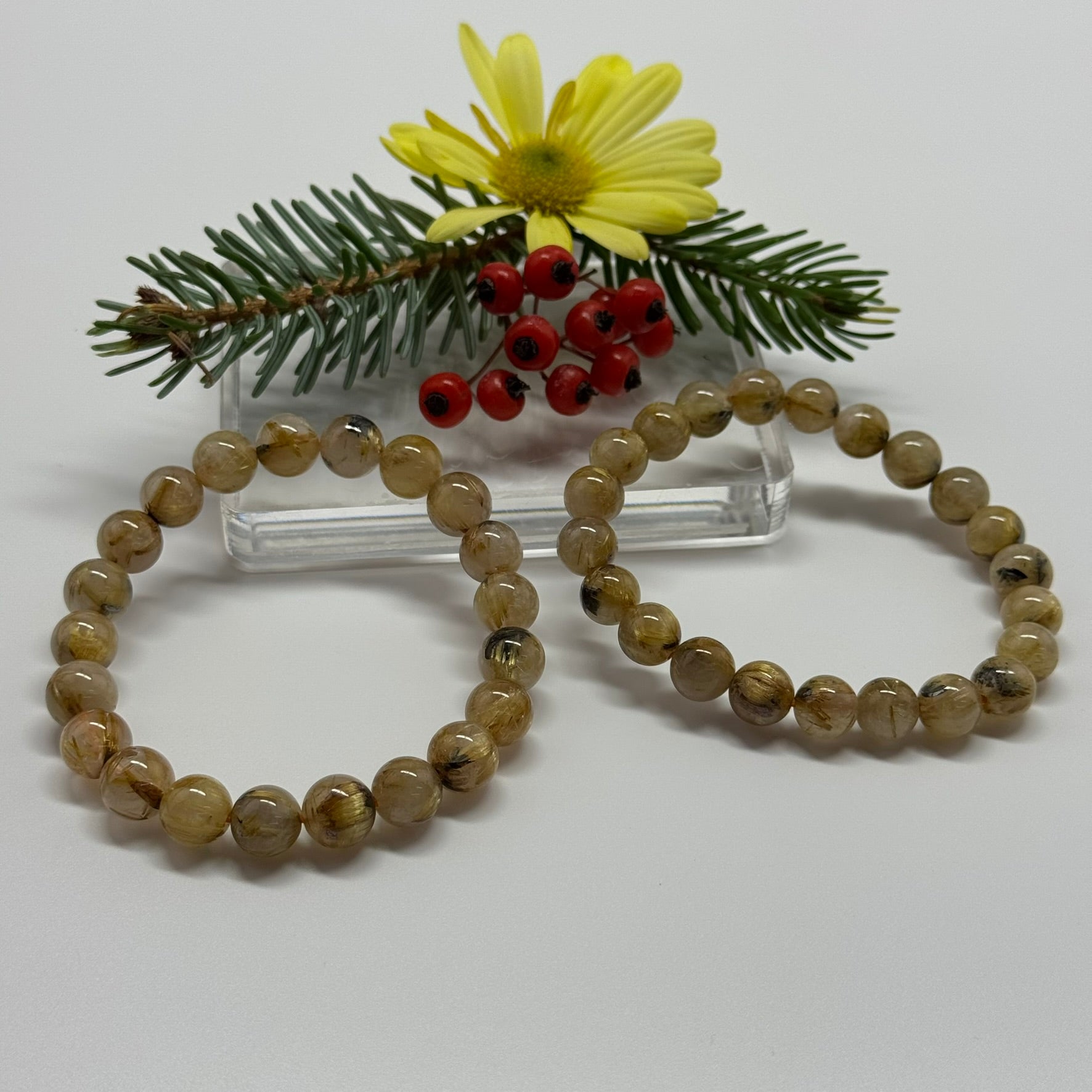 Golden Rutilated Quartz Bracelet – Premium Quality Natural Stone Accessory