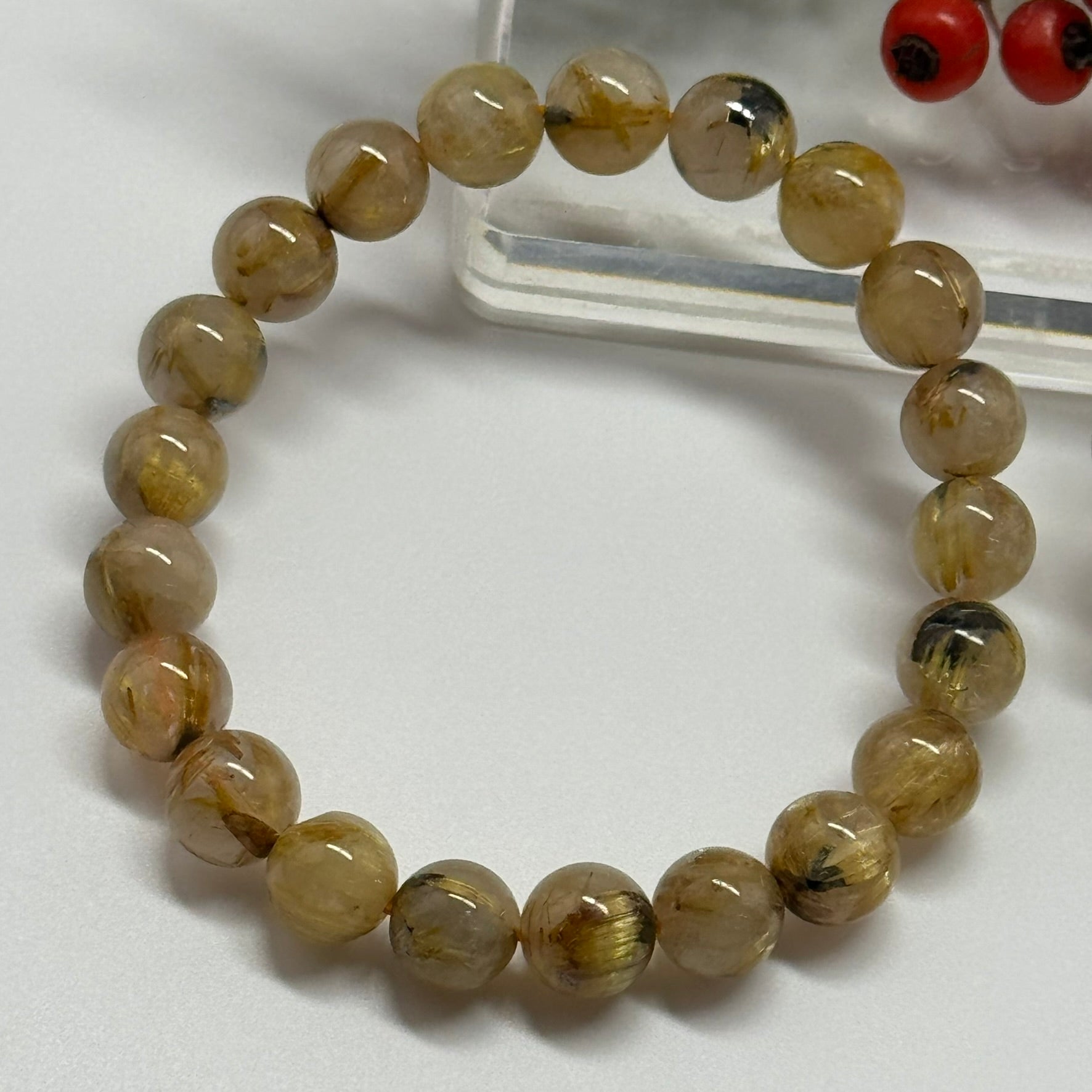 Golden Rutilated Quartz Bracelet – Premium Quality Natural Stone Accessory