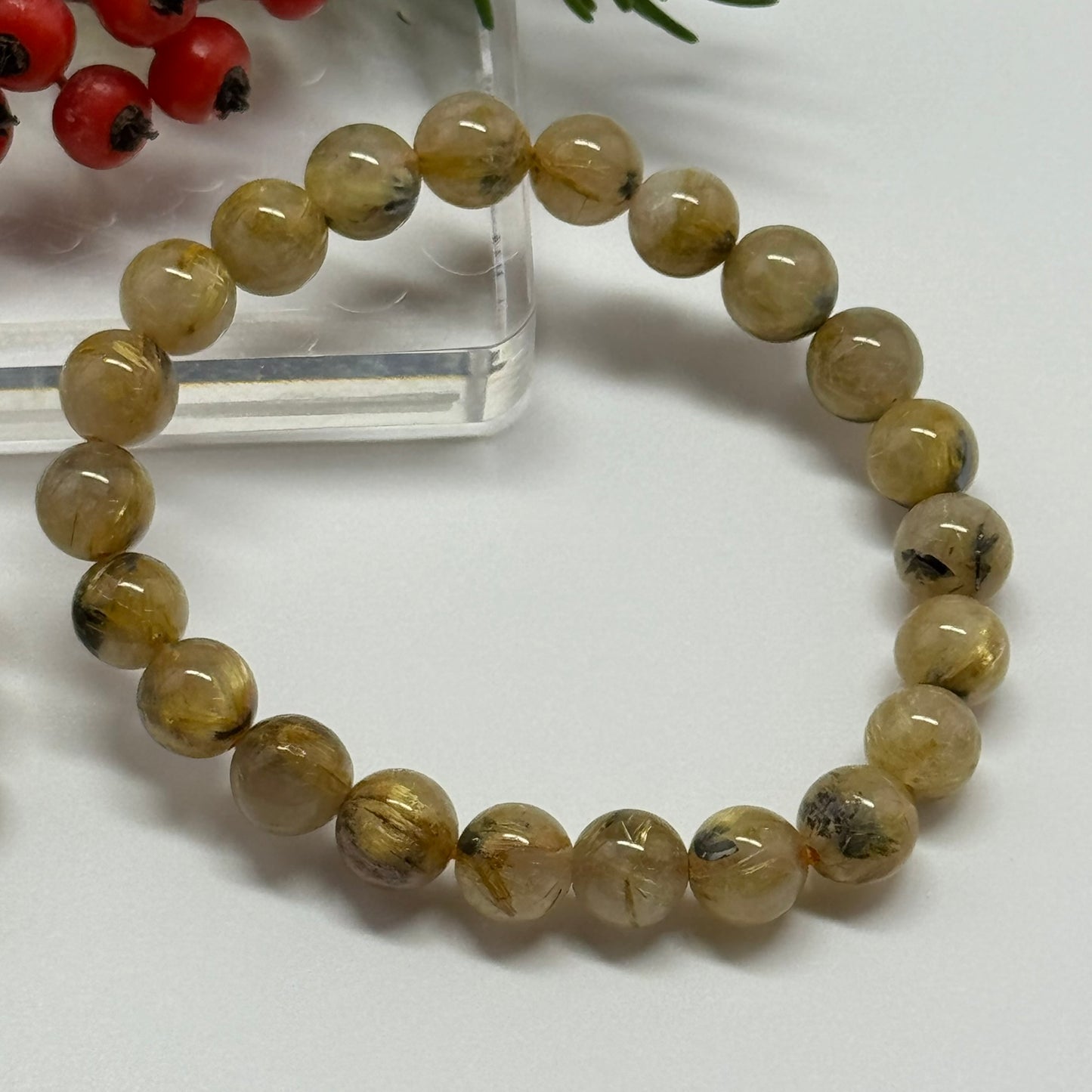 Golden Rutilated Quartz Bracelet – Premium Quality Natural Stone Accessory
