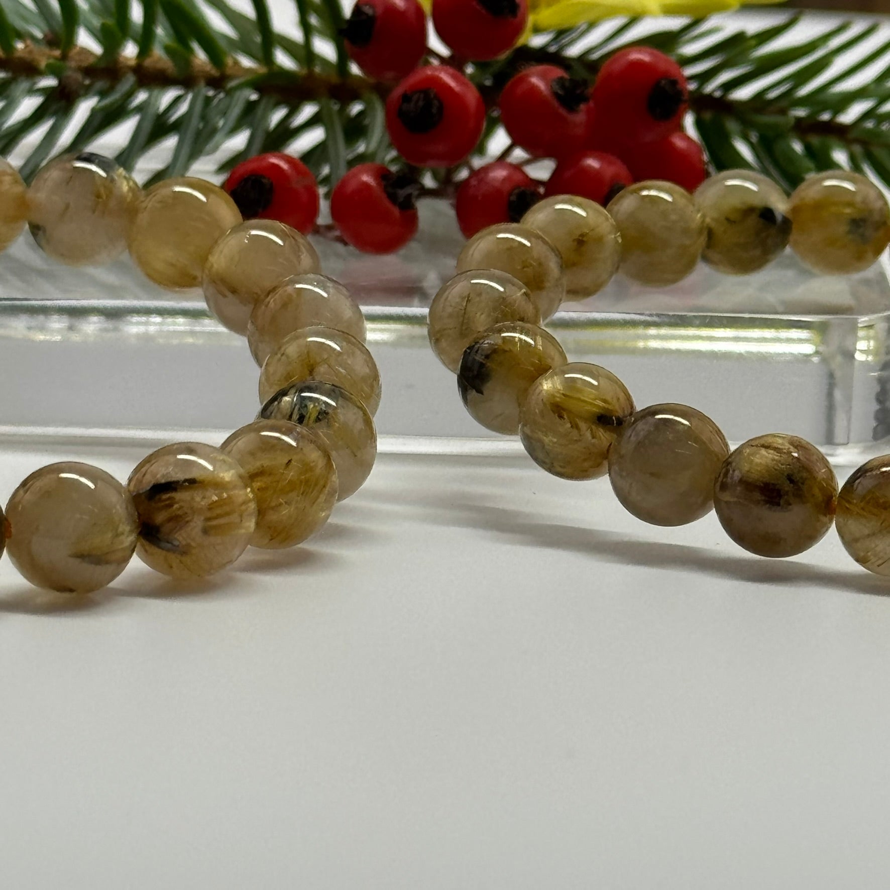 Golden Rutilated Quartz Bracelet – Premium Quality Natural Stone Accessory