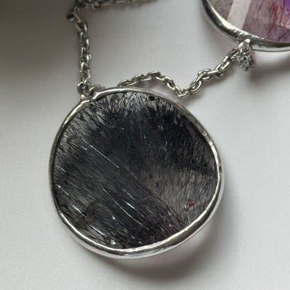 Fancy Japonais Cut Sacred Seven Necklace – 925 Sterling Silver – AAAA Quality
