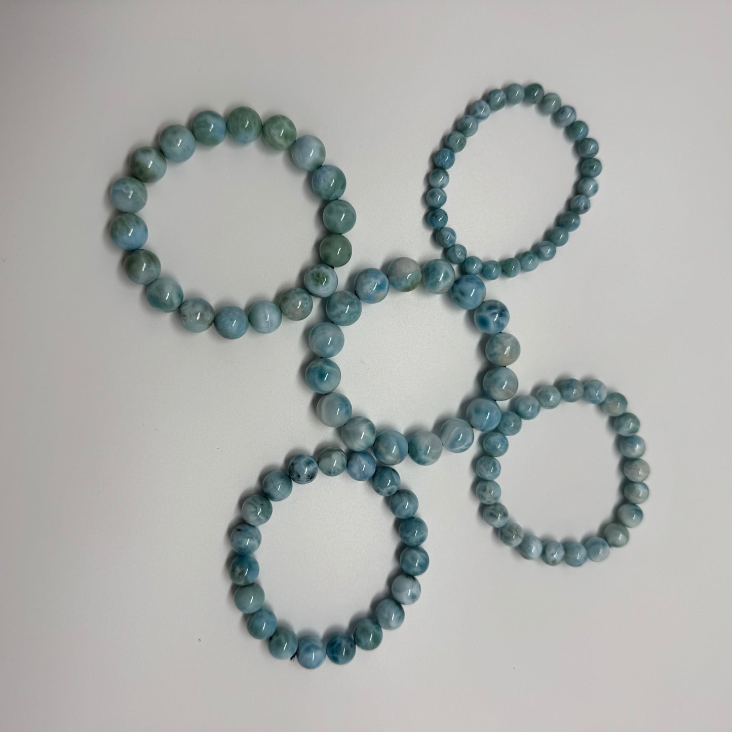 Larimar Bracelet – Natural Sky-Blue Gemstone