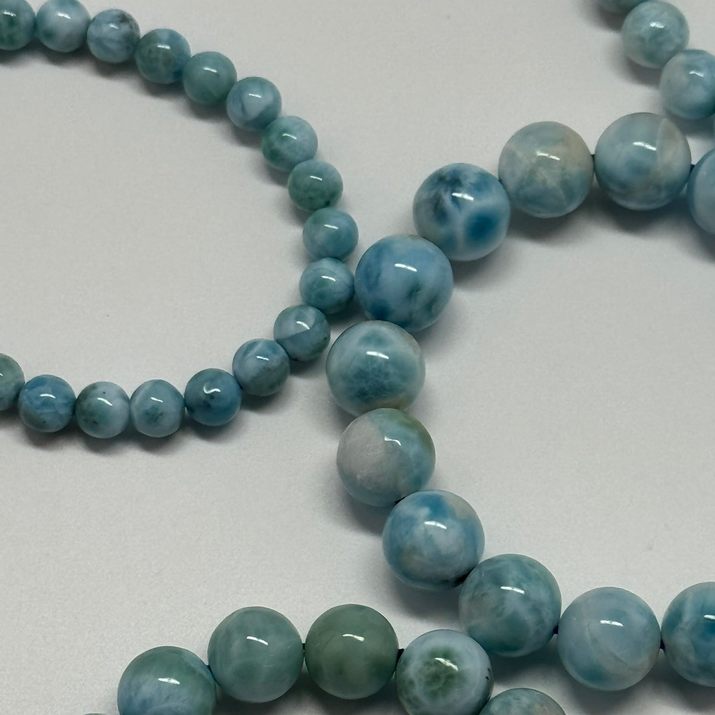 Larimar Bracelet – Natural Sky-Blue Gemstone