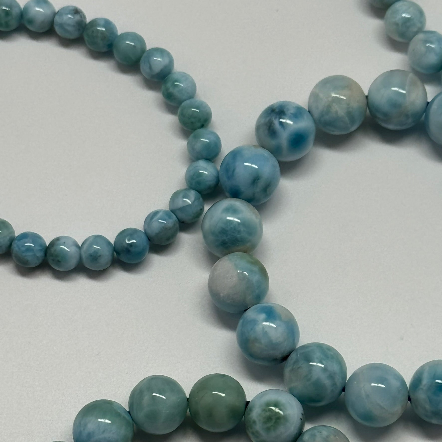 Larimar Bracelet – Natural Sky-Blue Gemstone