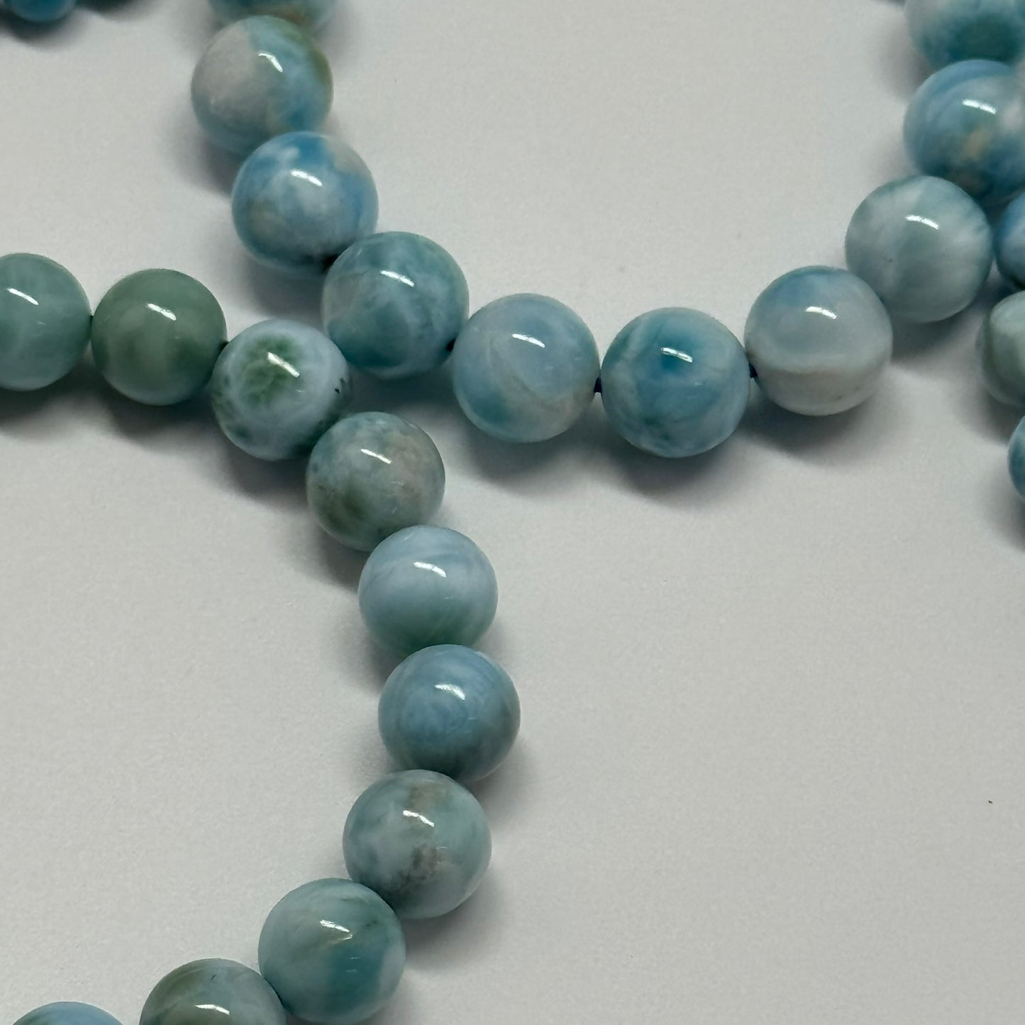 Larimar Bracelet – Natural Sky-Blue Gemstone