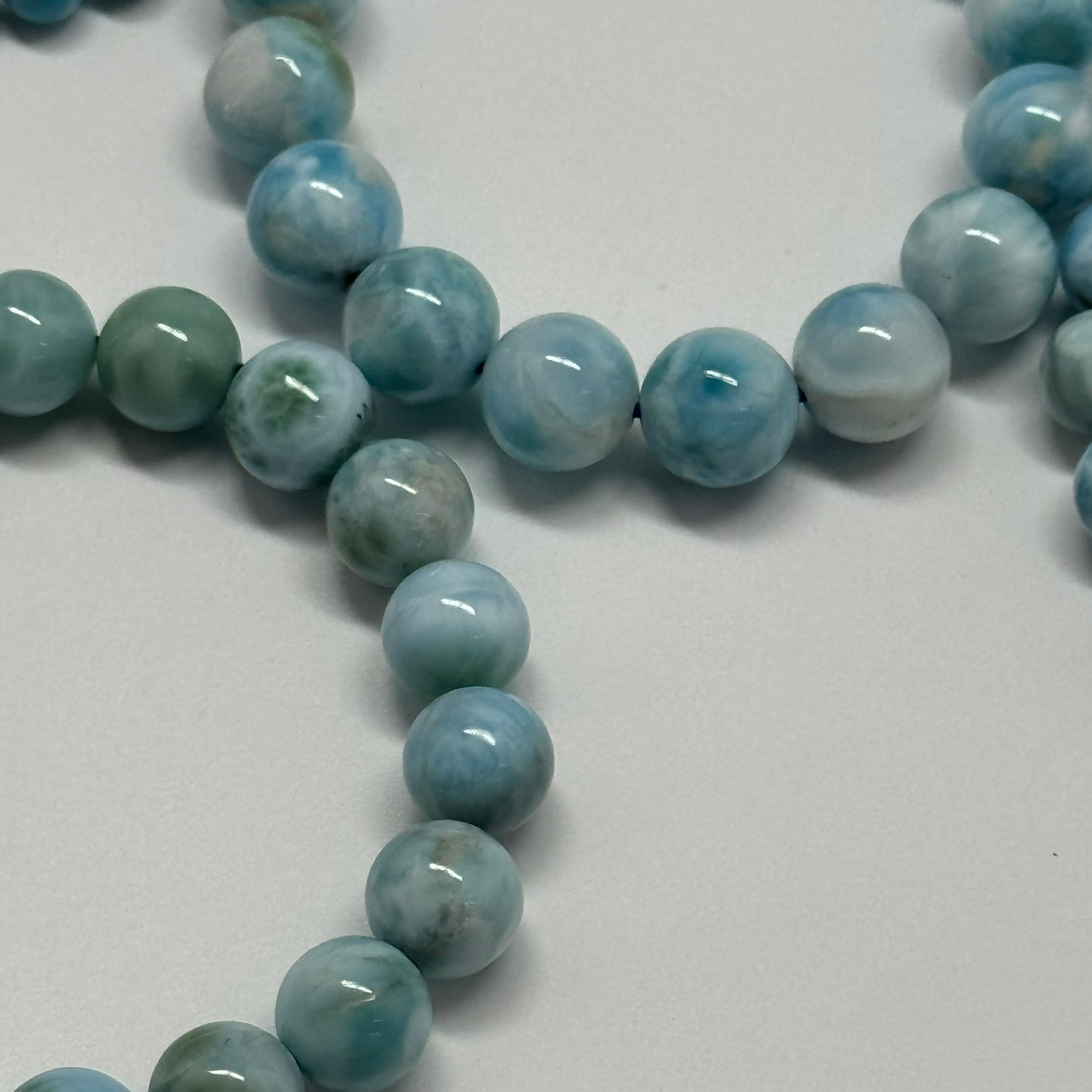 Larimar Bracelet – Natural Sky-Blue Gemstone