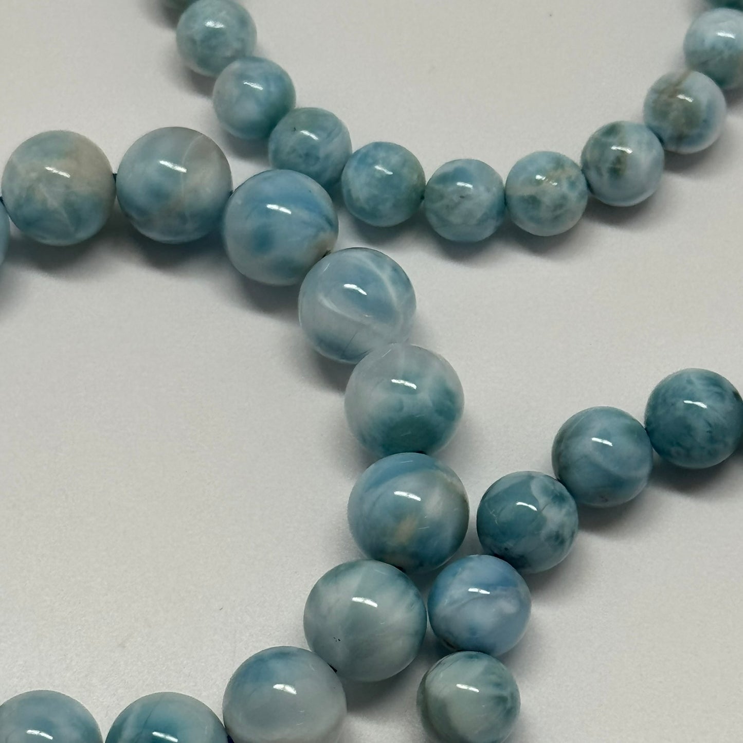 Larimar Bracelet – Natural Sky-Blue Gemstone