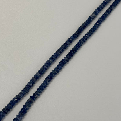 Kyanite Faceted Rondelle Gemstone Beads (AAA Quality)