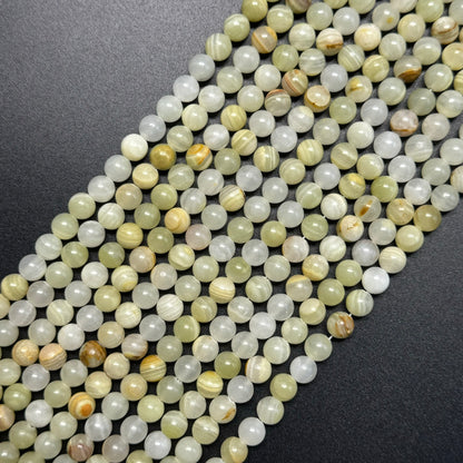Onyx Stone - Banded Pattern - Round Shape - Polished Finish