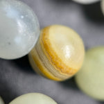 Onyx Stone - Banded Pattern - Round Shape - Polished Finish