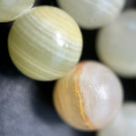 Onyx Stone - Banded Pattern - Round Shape - Polished Finish