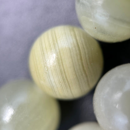 Onyx Stone - Banded Pattern - Round Shape - Polished Finish