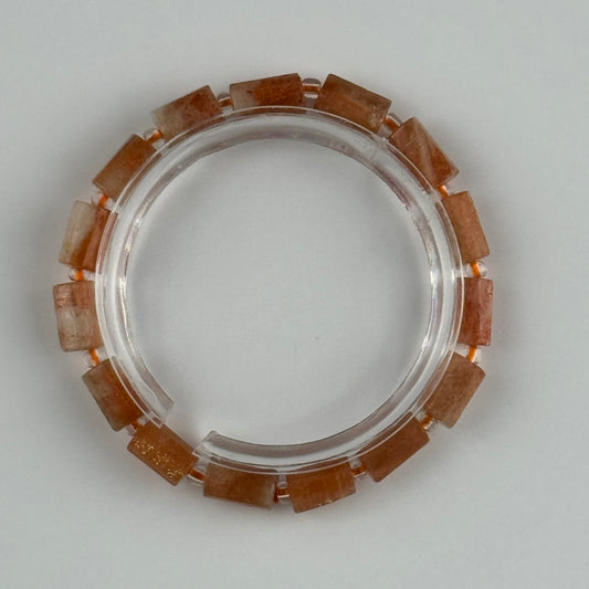 Sunstone Beaded Bracelet – Premium Quality Natural Stone Jewelry - (AA Quality)