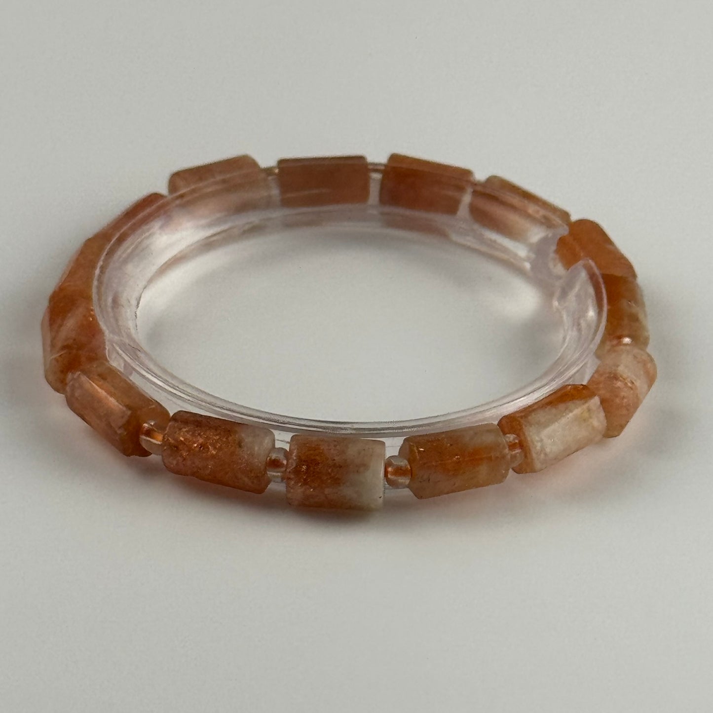 Sunstone Beaded Bracelet – Premium Quality Natural Stone Jewelry - (AA Quality)