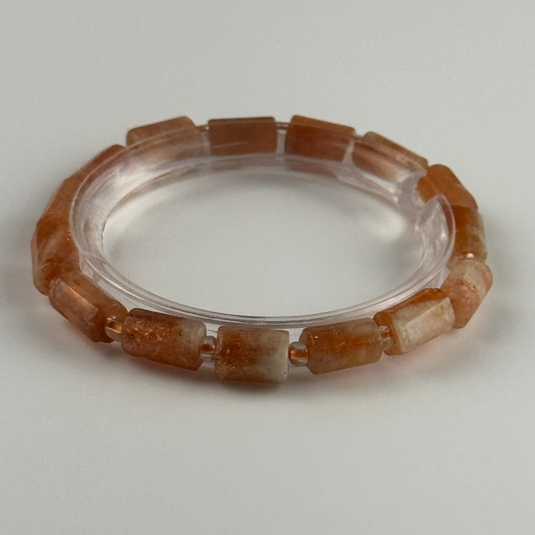 Sunstone Beaded Bracelet – Premium Quality Natural Stone Jewelry - (AA Quality)