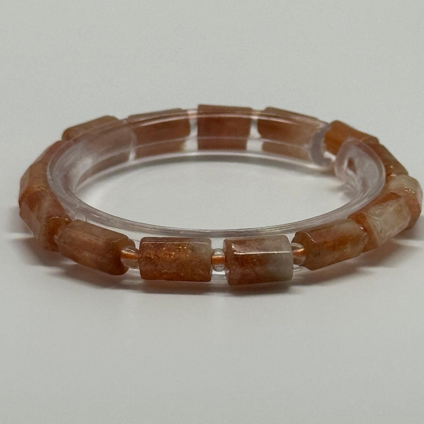Sunstone Beaded Bracelet – Premium Quality Natural Stone Jewelry - (AA Quality)