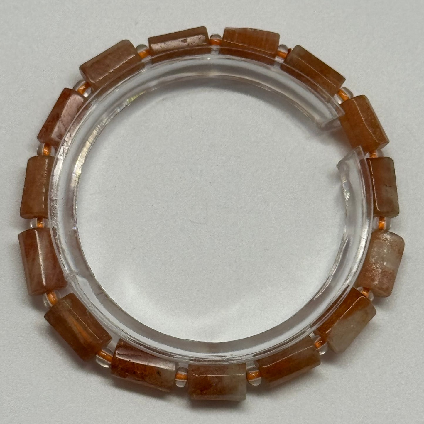 Sunstone Beaded Bracelet – Premium Quality Natural Stone Jewelry - (AA Quality)
