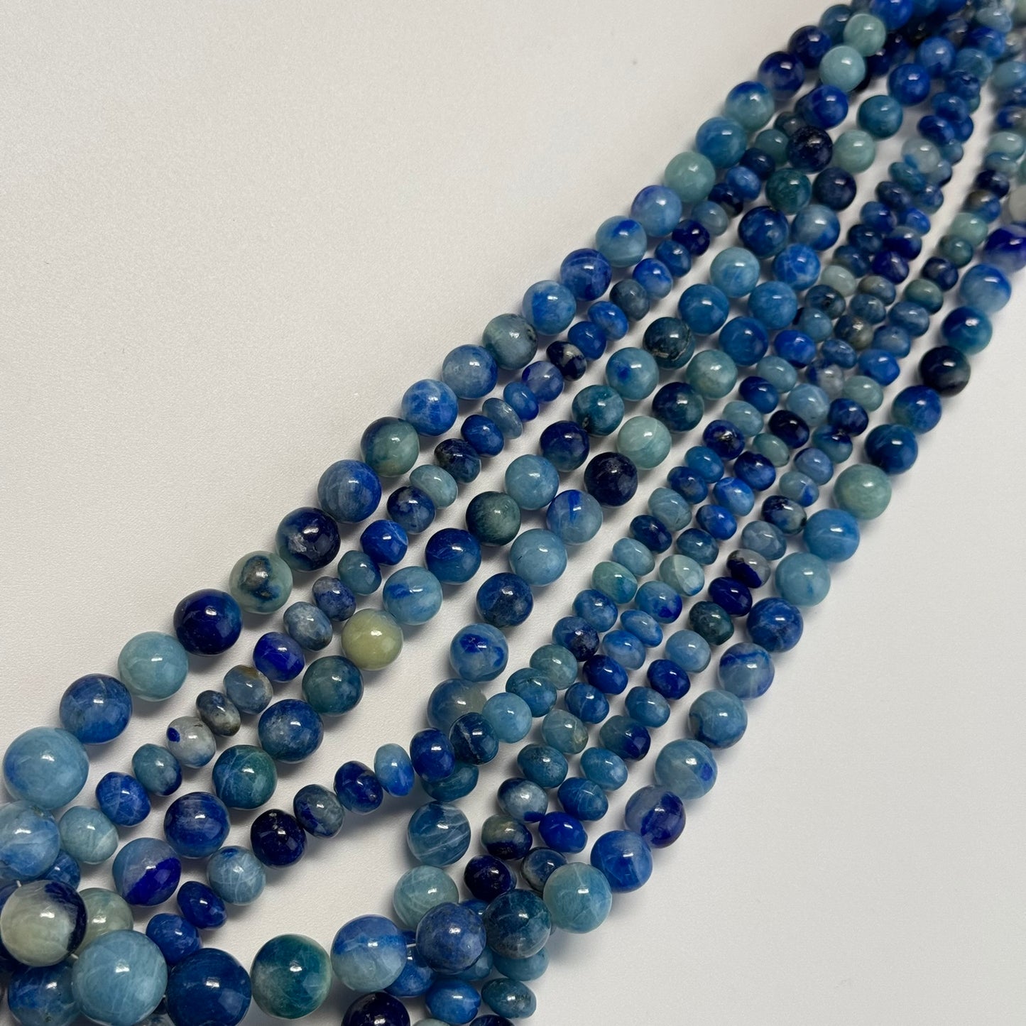 Afghanite Polished Rondelle Gemstone Beads (AA Quality)
