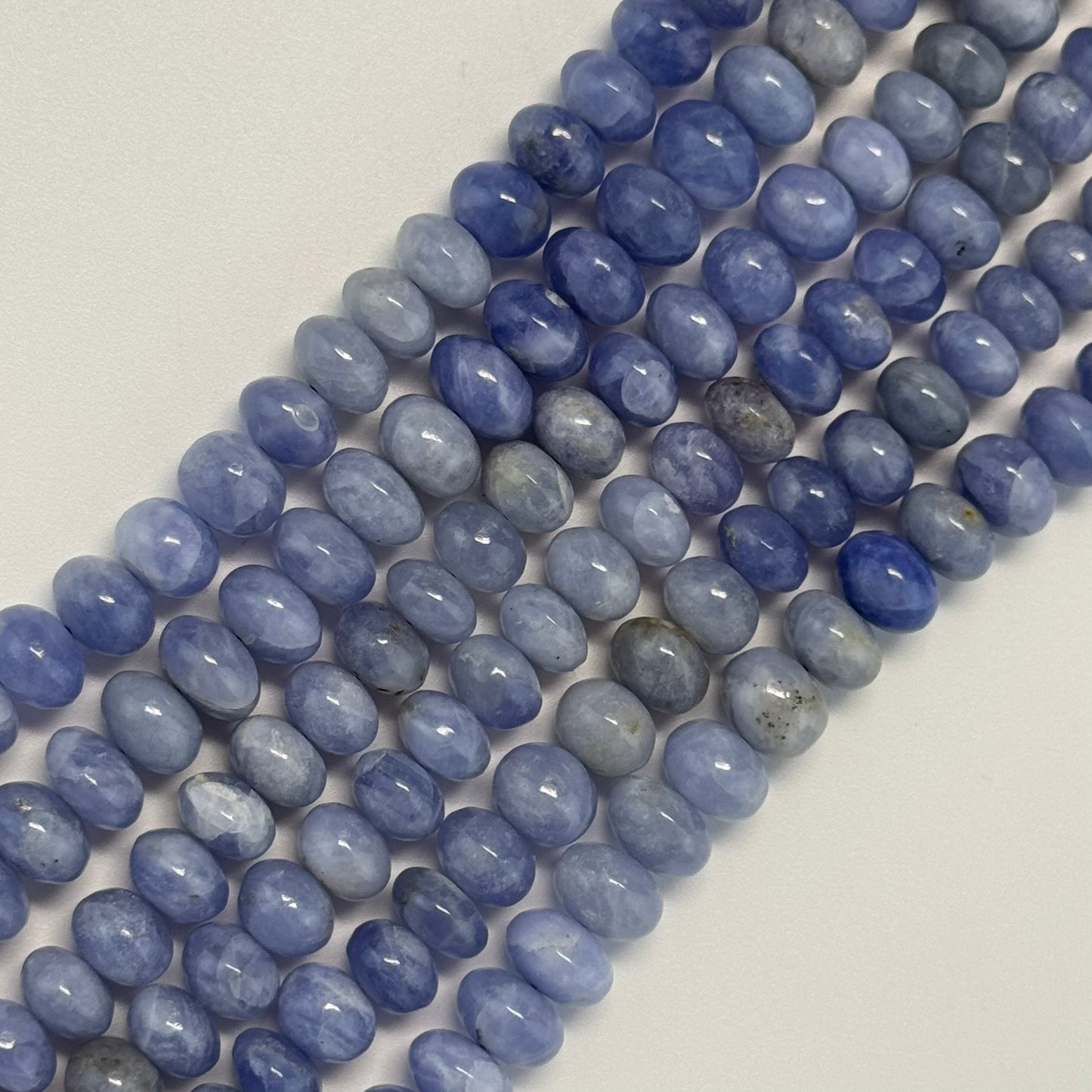 Hackmanite Polished Rondelle Gemstone Beads (A Quality)