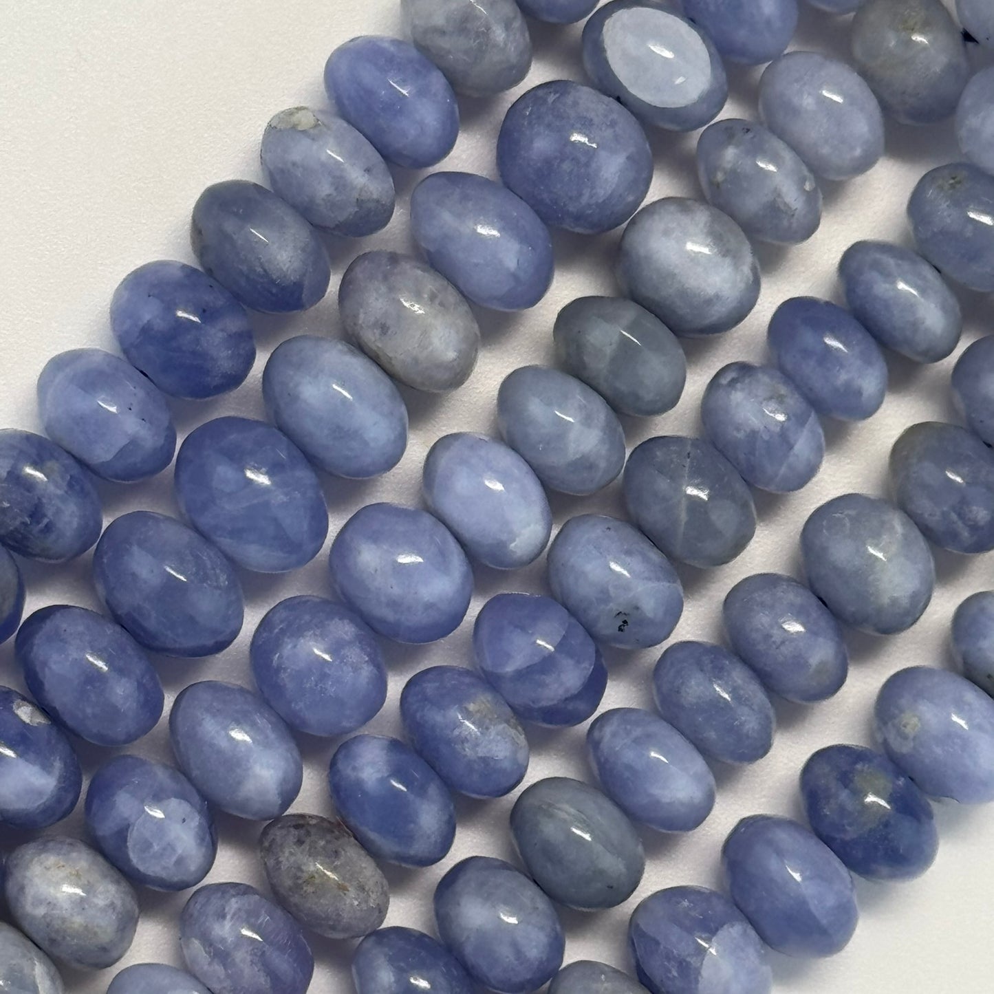 Hackmanite Polished Rondelle Gemstone Beads (A Quality)