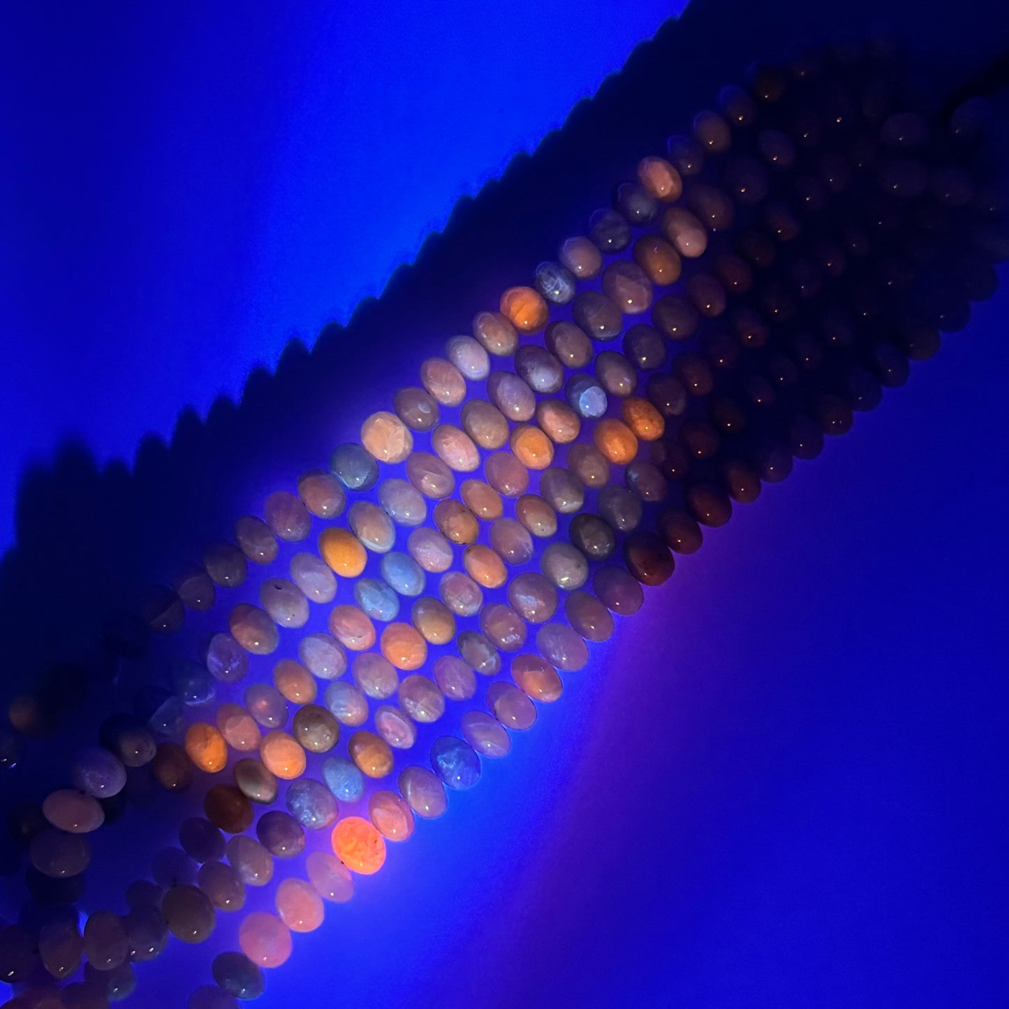 Hackmanite Polished Rondelle Gemstone Beads (A Quality)