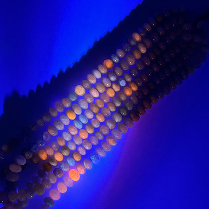 Hackmanite Polished Rondelle Gemstone Beads (A Quality)