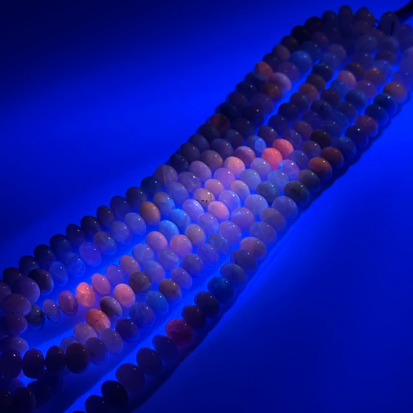 Hackmanite Polished Rondelle Gemstone Beads (A Quality)