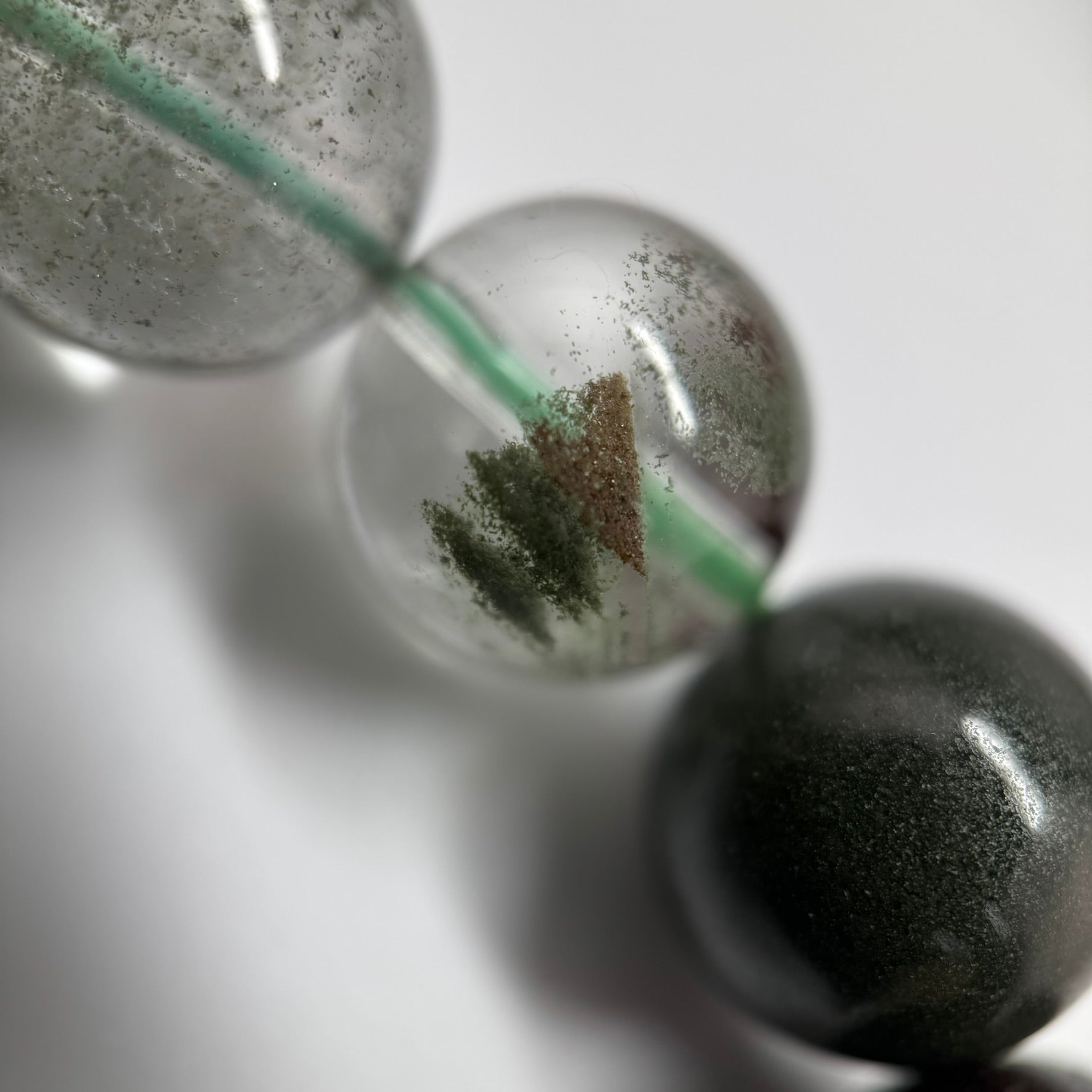 Lodolite Quartz Bracelet – Natural Garden-Included Gemston