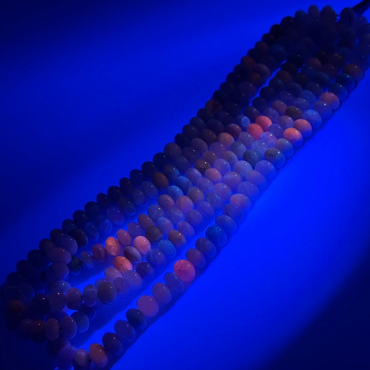 Hackmanite Polished Rondelle Gemstone Beads (A Quality)