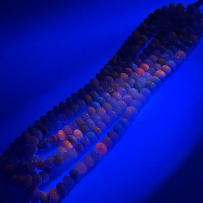 Hackmanite Polished Rondelle Gemstone Beads (A Quality)