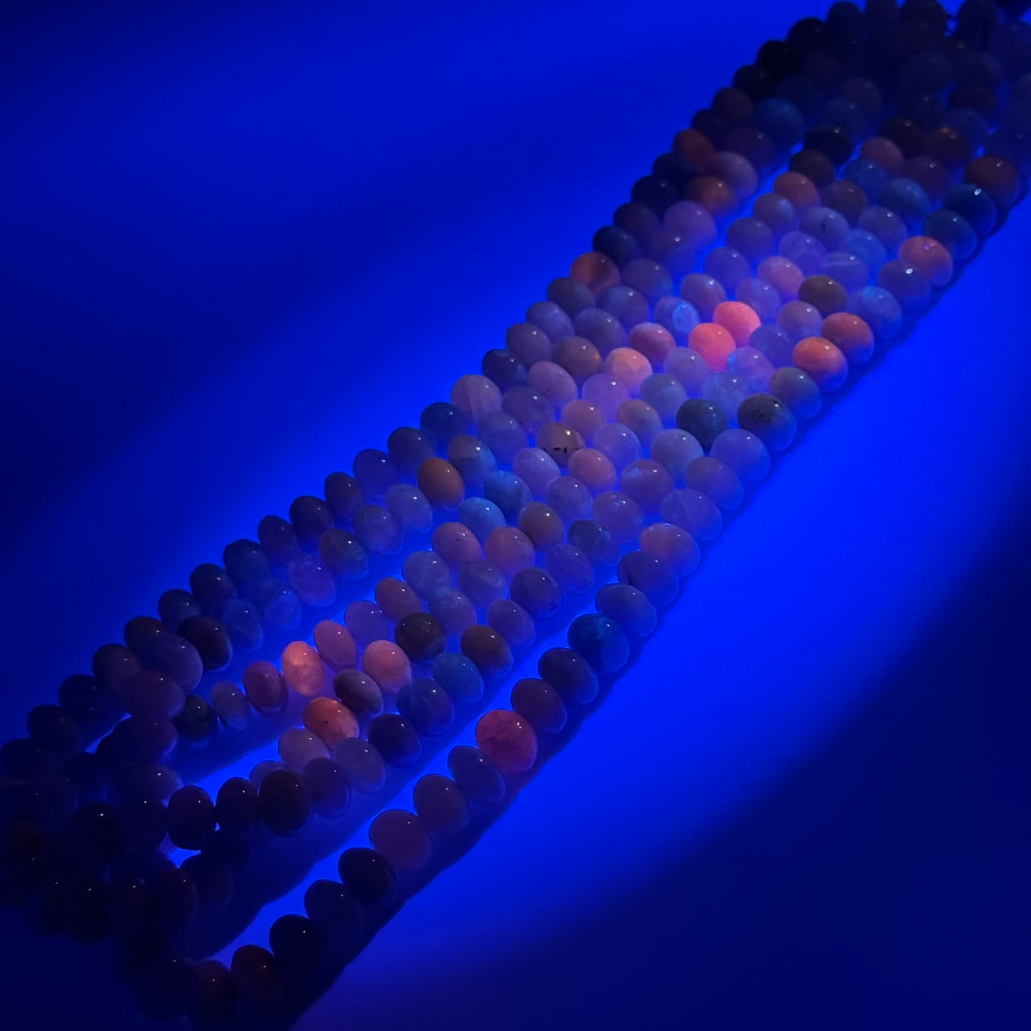 Hackmanite Polished Rondelle Gemstone Beads (A Quality)