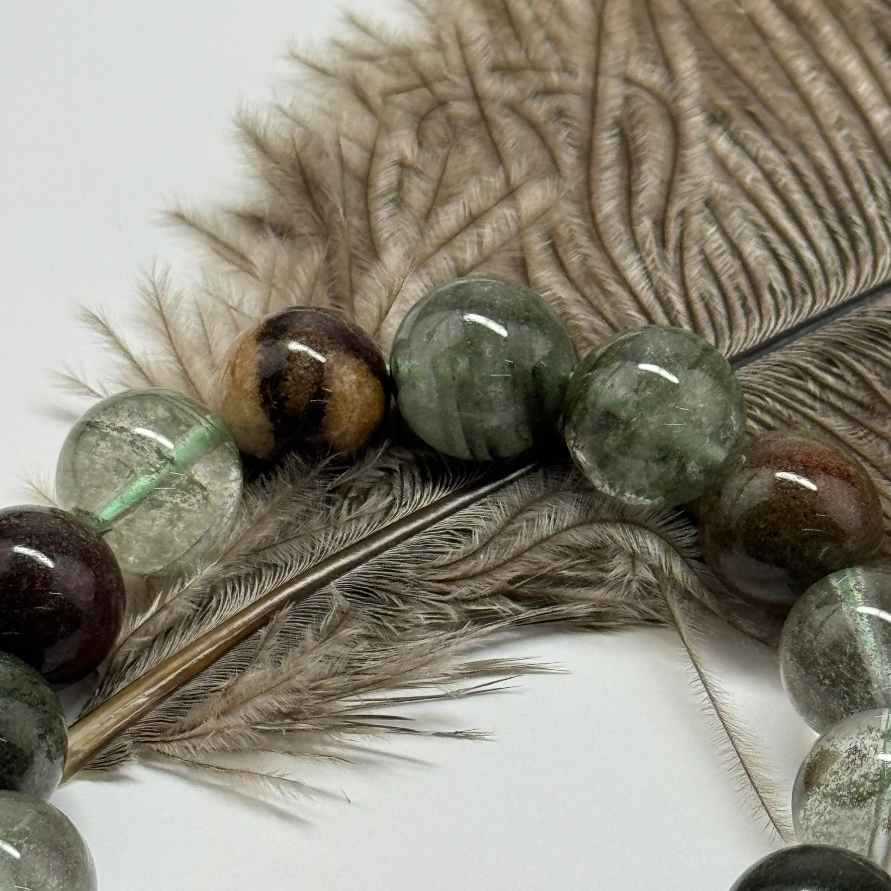 Lodolite Quartz Bracelet – Natural Garden-Included Gemston