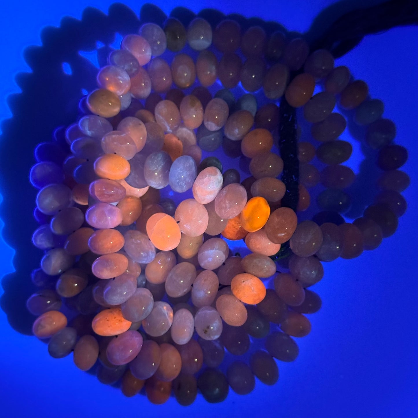 Hackmanite Polished Rondelle Gemstone Beads (A Quality)