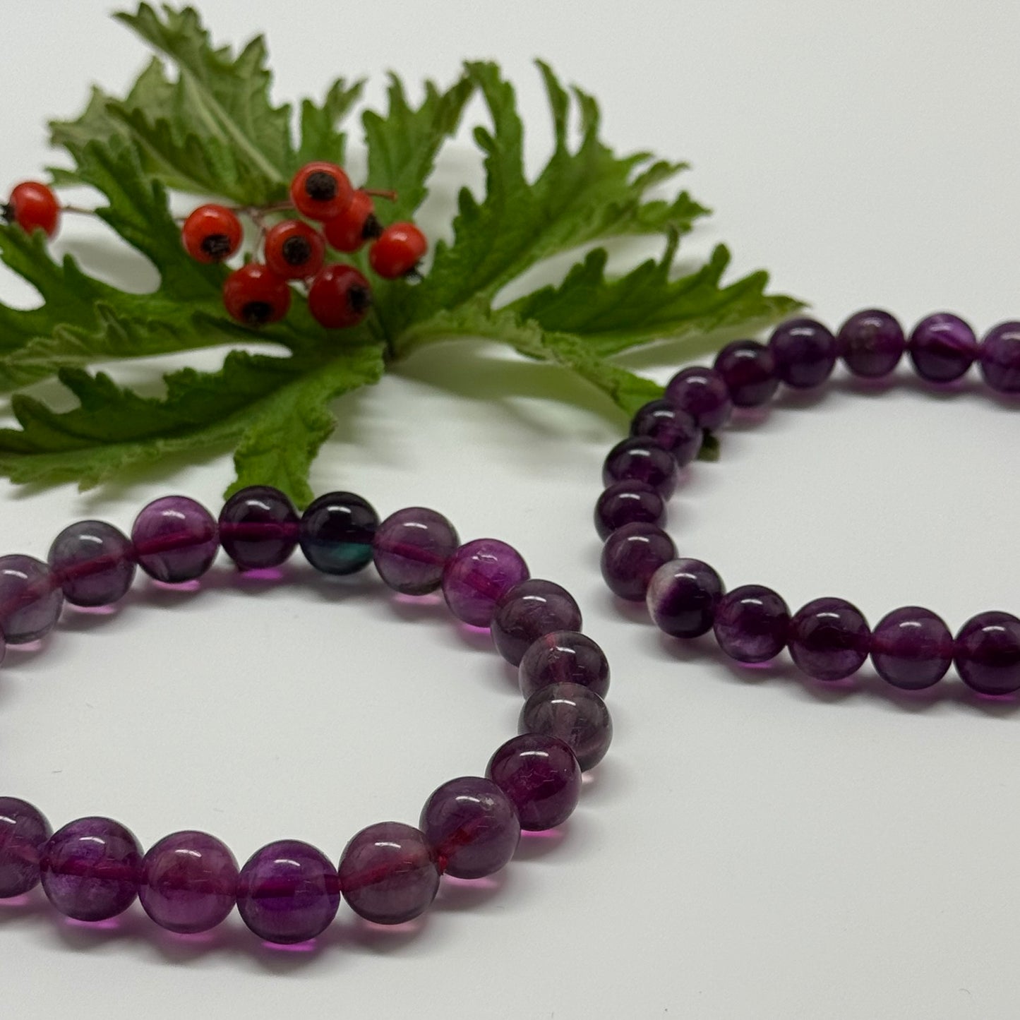 Purple Fluorite Bracelet – Natural Gemstone Jewelry