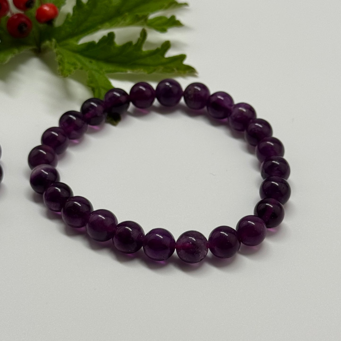 Purple Fluorite Bracelet – Natural Gemstone Jewelry