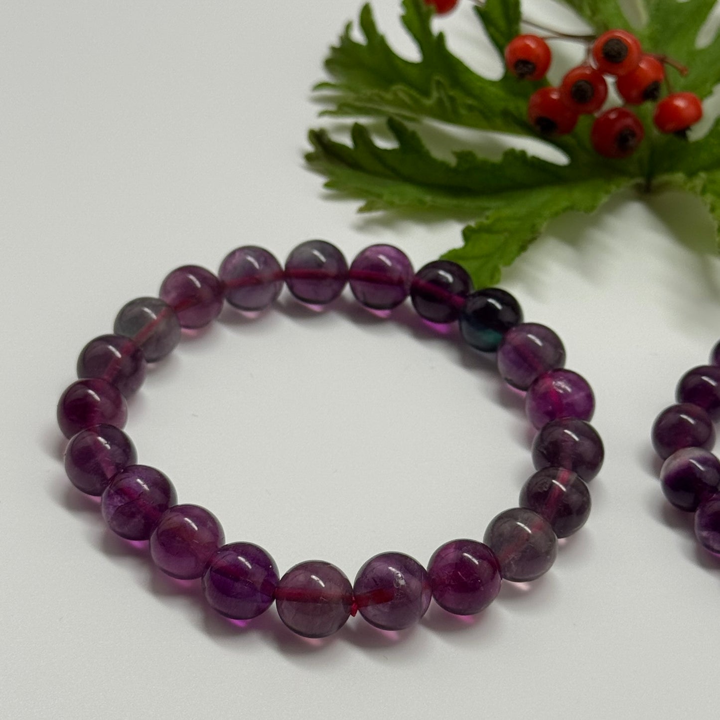 Purple Fluorite Bracelet – Natural Gemstone Jewelry