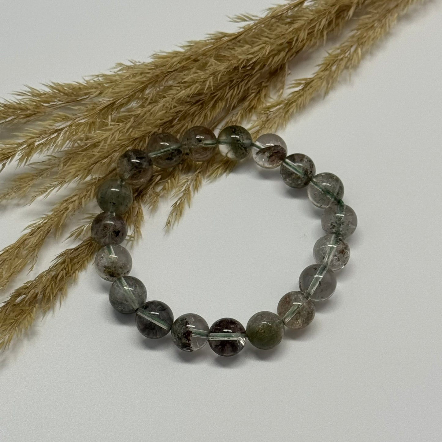 Lodolite Quartz Bracelet – Natural Garden-Included Gemston