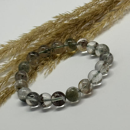 Lodolite Quartz Bracelet – Natural Garden-Included Gemston