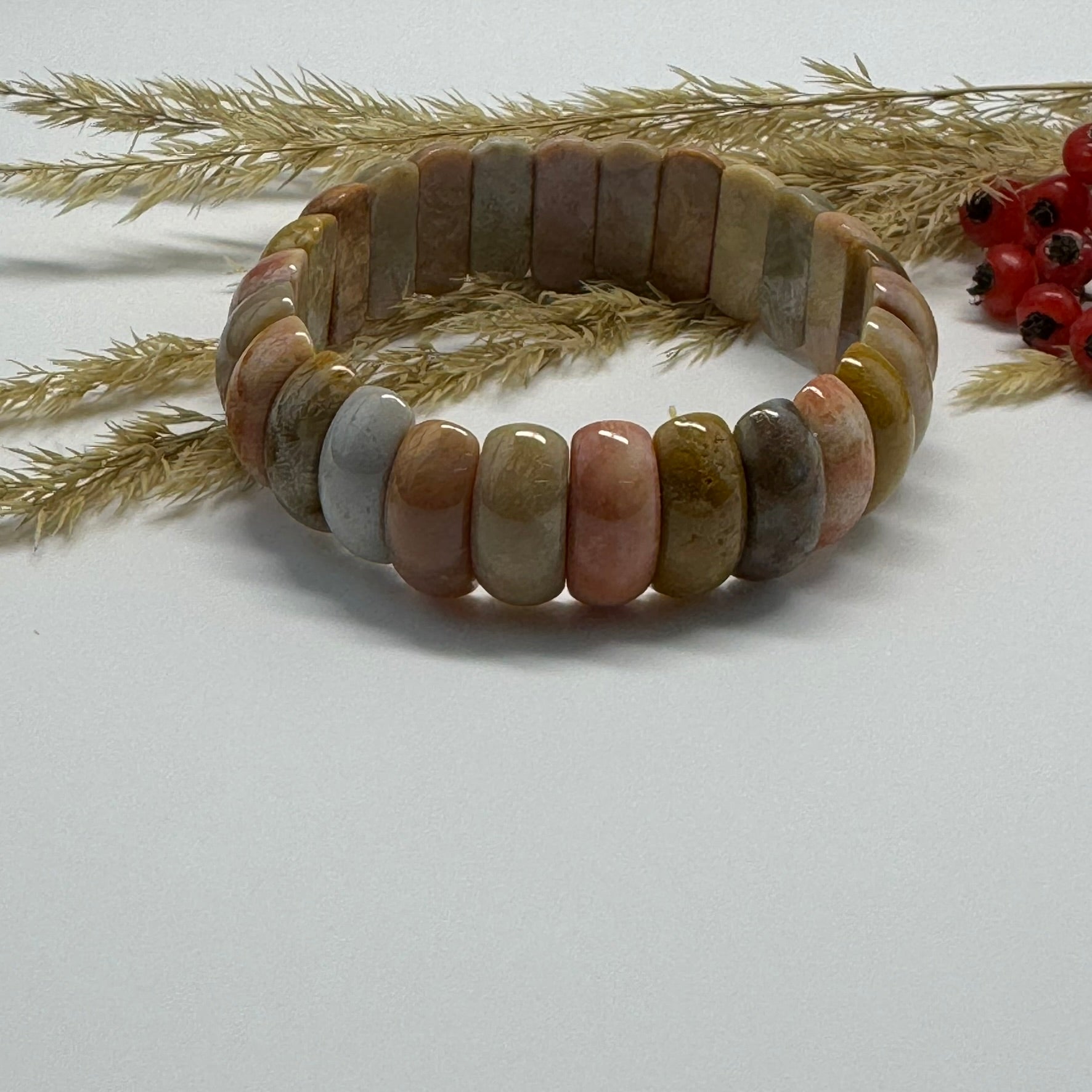 Fossilized Coral Bracelet – Natural Gemstone Jewelry