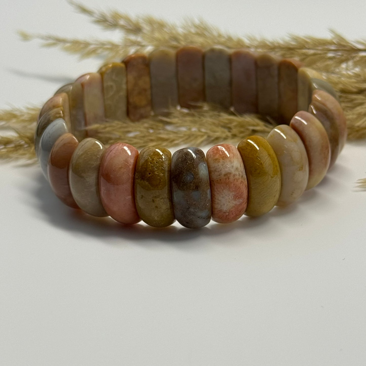 Fossilized Coral Bracelet – Natural Gemstone Jewelry